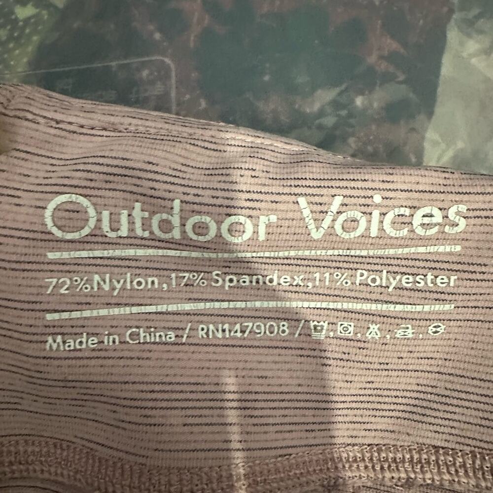 OUTDOOR VOICES XL Leggings, Space Dye, Light Pink/Purple,  Athletic, High Rise - Picture 6 of 6
